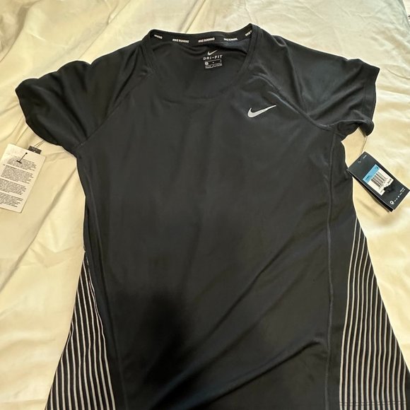 New Nike Dri-Fit Running Short Sleeve Shirt - Picture 1 of 6